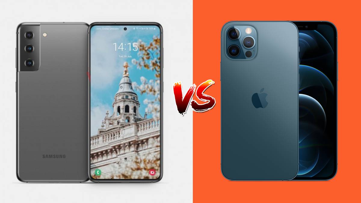 Xuất hiện video có sự xuất hiện của Galaxy S21+ 5G và được đặt lên bàn cân so sánh với iPhone 12 Pro Max