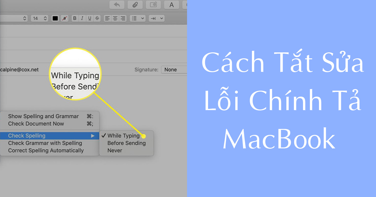 Hướng dẫn cách tắt tự sửa lỗi chính tả trên MacBook trong một nốt nhạc