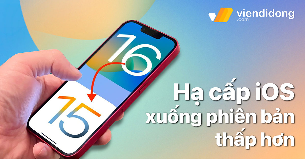 Hướng dẫn cách hạ cấp iOS xuống phiên bản thấp hơn dành cho iPhone, iPad