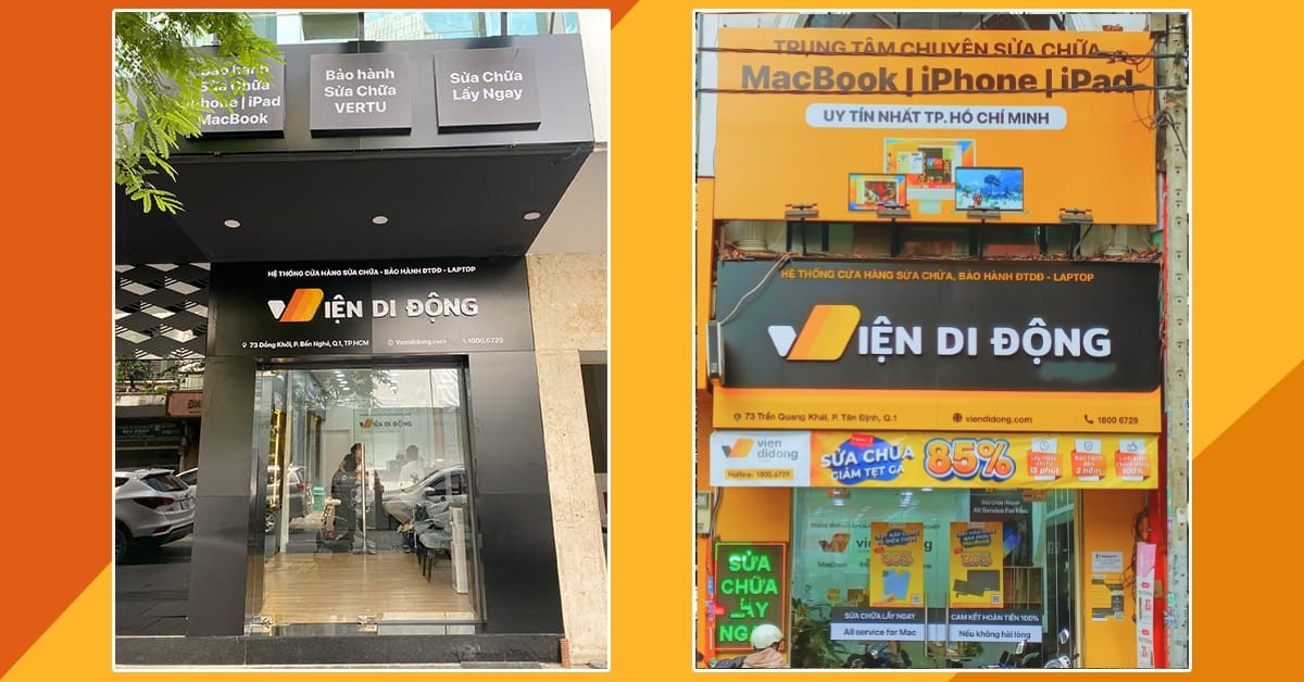 Hệ thống cửa hàng Viện Di Động: Hiện đại, tân tiến hơn với các trung tâm chuyên môn