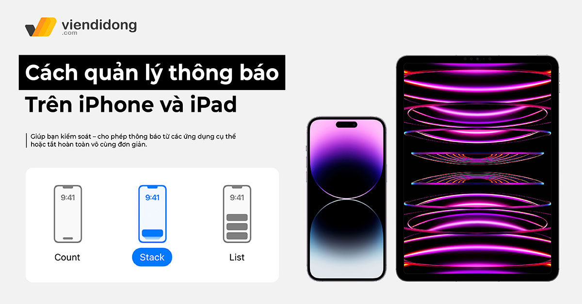 5+ Cách quản lý thông báo trên iPhone và iPad