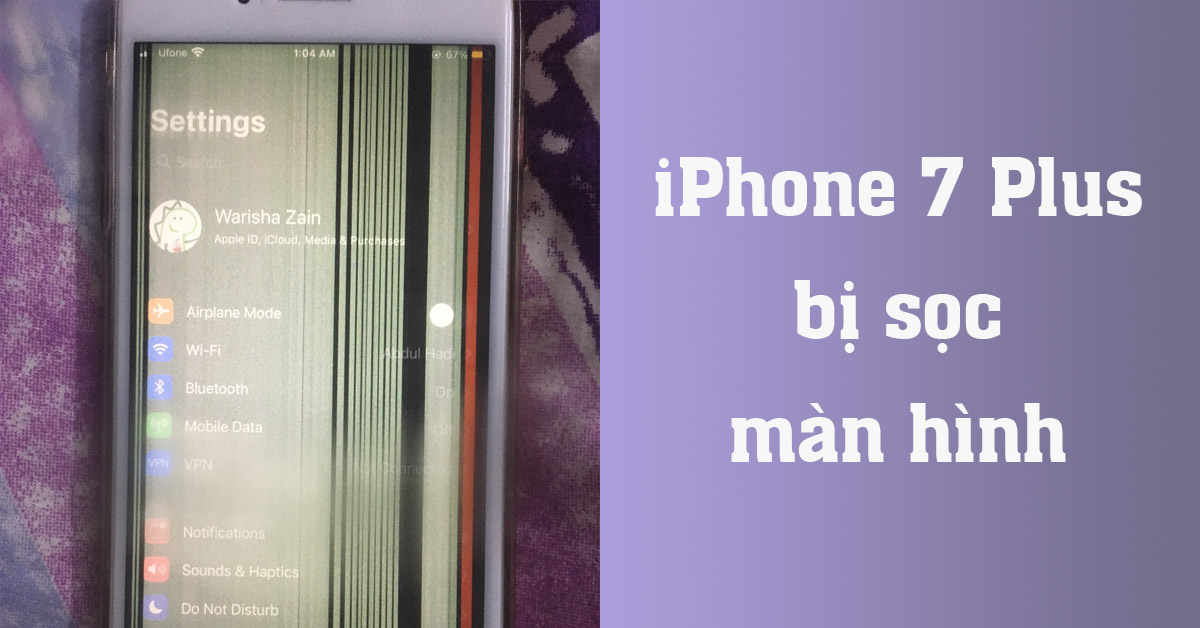 iphone 7 plus bị sọc màn hình thumb